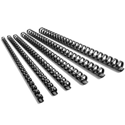 DSB 超韧装订胶圈 黑色 8mm 21孔文件打孔装订机 装订胶环胶管