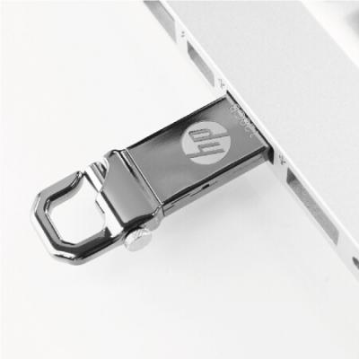 惠普（HP）128GB USB3.0 U盘 x750w 金属黑 高速安全金属钩头 办公u盘