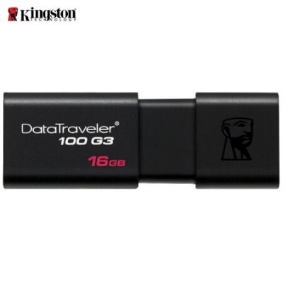 金士顿（Kingston）16GB USB3.0 U盘 DT100G3 黑色