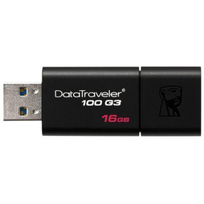 金士顿（Kingston）16GB USB3.0 U盘 DT100G3 黑色