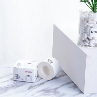 得力(deli)珠宝热敏标签纸 (30*25mm)三防不干胶热敏标签打印纸(100张/盒) 11887