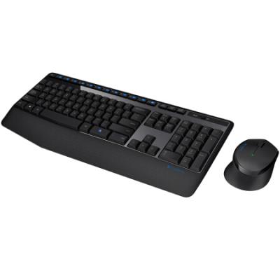 罗技（Logitech）MK345 键鼠套装 无线键鼠套装 办公键鼠套装 全尺寸 黑色