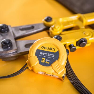 得力(deli) 3.5米钢卷尺盒尺伸缩尺米尺公制3.5m*16mm DL9035B