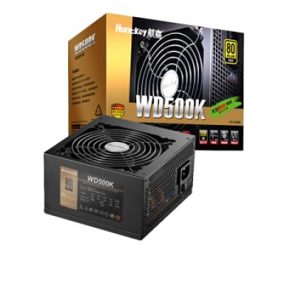 航嘉（Huntkey）WD500K 金牌500W电脑电源（80PLUS金牌/单路40A/全电压/LLC+SR+DC-DC/智能温控/apex英雄）