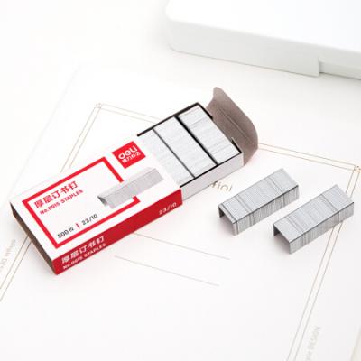 得力(deli)23/10厚层订书钉/订书针 500枚/盒 10盒装 办公用品 0015