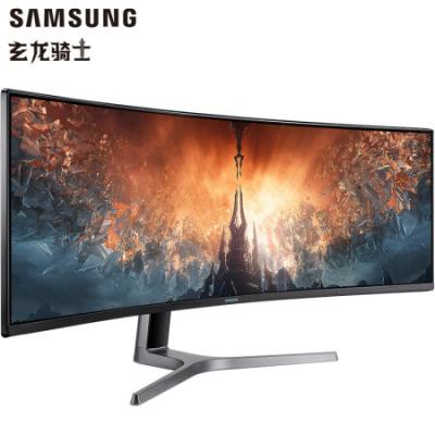 三星(SAMSUNG) 48.8英寸电竞显示器 CRG9 带鱼屏 DQHD 量子点 120Hz 可升降 曲面  C49RG90SSC