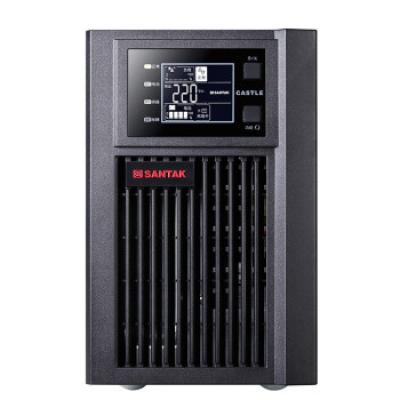 山特SANTAK 在线式UPS不间断电源内置电池 机房服务器智能稳压续航断电全面安全保护守护设备用电 山特C1K 1000VA 800W内置续航电池