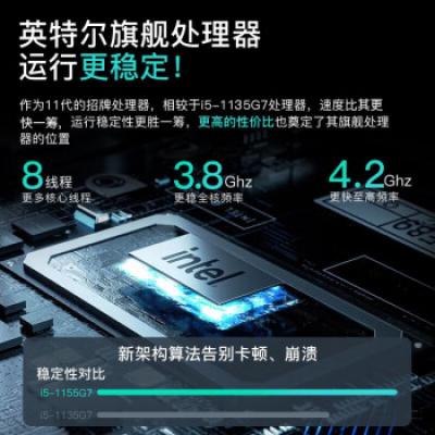 联想扬天S15 15.6英寸商用办公学习网课轻薄笔记本电脑(I5-1135G7/8G/512G/MX4502G独显)