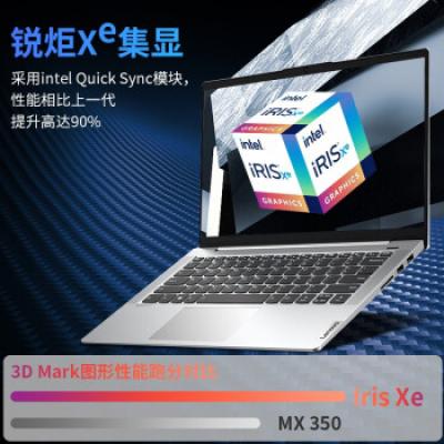 联想小新Air14 14英寸商务办公学生学习网课超轻薄笔记本(i5-1155G7/8G/256GSSD/锐炬显卡)