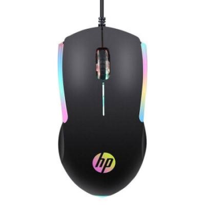 惠普(HP)M160游戏鼠标 有线游戏鼠标/商务办公游戏台式机笔记本电脑通用鼠标/人体工学鼠标/内置彩色酷炫灯效/黑色