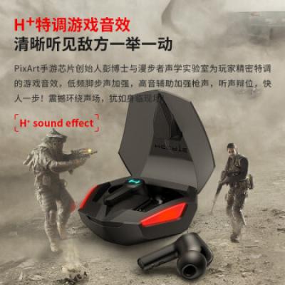漫步者GT4蓝牙耳机 真无线蓝牙耳机/入耳式降噪运动防水电竞游戏耳机/适用华为小米苹果黑鲨红魔手机