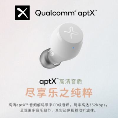 漫步者声迈X3Plus蓝牙耳机 真无线蓝牙耳机/TWS音乐运动手机耳机/适用苹果小米华为手机/霜雪白