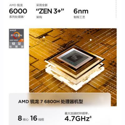 联想ThinkBook 14+ 14英寸商务办公家用学生学习设计图形轻薄笔记本电脑（R7-6800H/32G/512G/2.8K/90Hz）