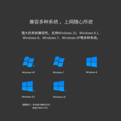 普联（TP-LINK）WDN5200H USB无线网卡 免驱版 双频外置台式机笔记本无线接收器/发射器 免驱版无线网卡