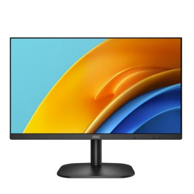 冠捷AOC 23.8英寸显示器 AH-IPS广色域 100Hz HDRMode 低蓝光不闪 三边微边超薄机身 节能办公电脑显示器 24B2H2