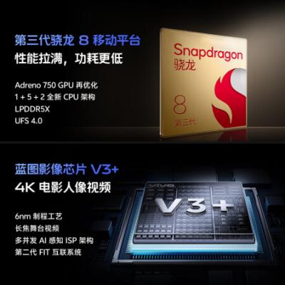 vivo X100 Ultra 5G拍照手机 骁龙8gen3 蔡司2亿APO超级长焦 一英寸云台级主摄 蓝图影像