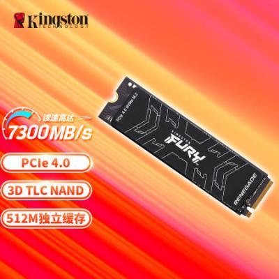 金士顿(Kingston) FURY SSD固态硬盘 M.2接口(NVMe PCIe 4.0×4) Renegade 读速7300MB/s AI 配件
